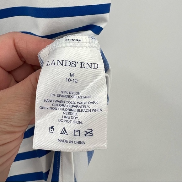 Lands’ End Two Swim Shirt UPF Protection RashGuard Nautical Size M - Picture 6 of 8